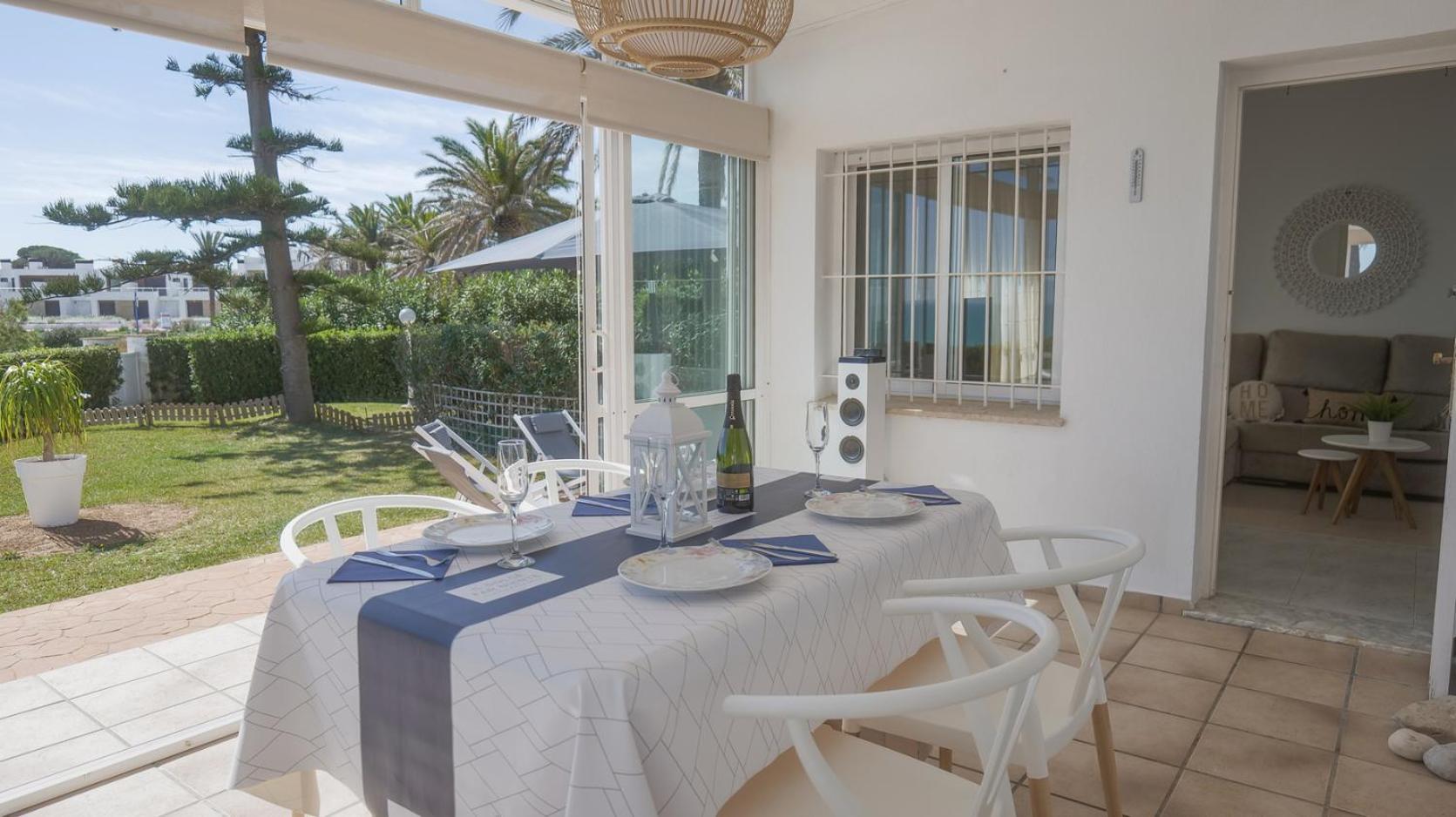 Casa Vesalia A 1A Linea De Mar Con Aa Y Wi-Fi. Villa Vinarós Eksteriør bilde